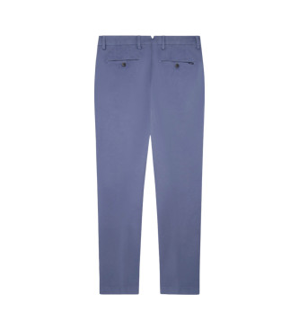 Hackett London Spodnie Kensington Slim Chino w kolorze niebieskim