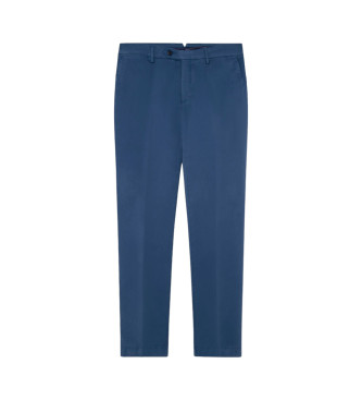 Hackett London Spodnie Kensington Slim Chino w kolorze niebieskim