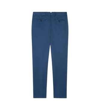 Hackett London Spodnie Kensington Slim Chino w kolorze niebieskim