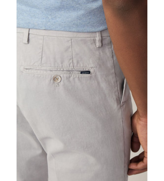 Hackett London Pantaln Chino Kensington Slim gris