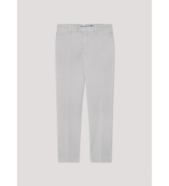 Hackett London Kensington Slim Chino-Hose grau