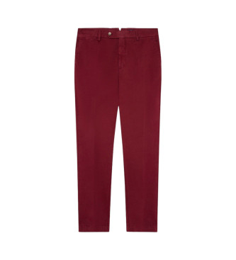 Hackett London Kensington Slim Chino Broek rood