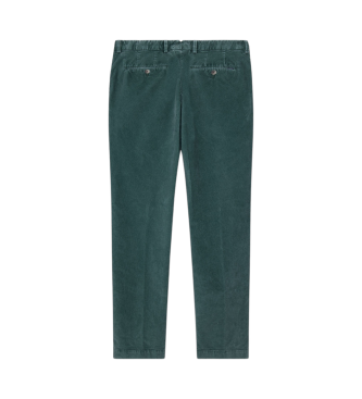 Hackett London Hlače Chino Pigment Cord green 