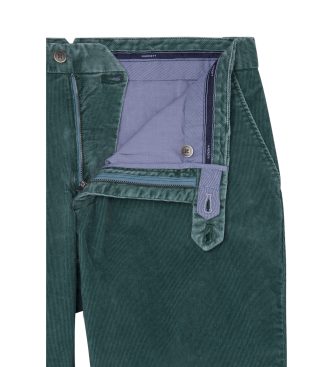 Hackett London Calas chino Pigment Cord verde 