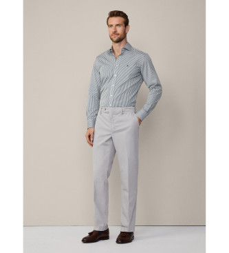 Hackett London Sanderson Classic Fit Chino Trousers Cinzento