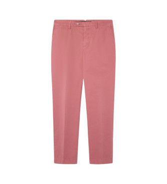 Hackett London Pantaloni chino Sanderson Classic Fit Rosa