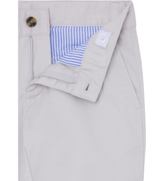 Hackett London Klassieke chino broek grijs