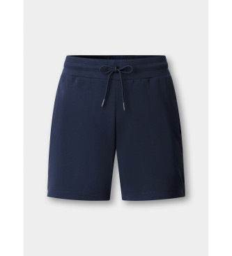 Hackett London Pantal�n corto de felpa con logo marino