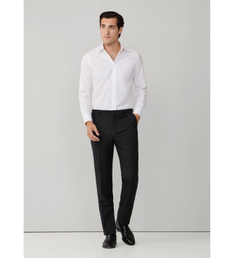 Hackett London Kostymbyxa i antracitgr� ull