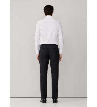 Hackett London Kostymbyxa i antracitgr� ull