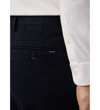 Hackett London Fischgrtenhose navy