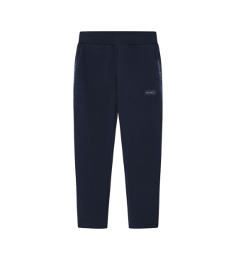 Hackett London Spodnie Jogger Club w kolorze granatowym