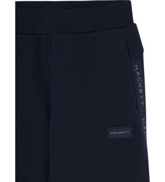 Hackett London Spodnie Jogger Club w kolorze granatowym