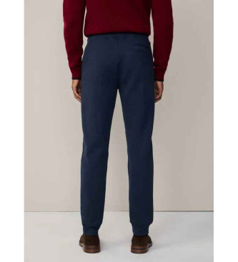 Hackett London Spodnie Jogger Heritage w kolorze niebieskim