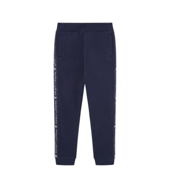 Hackett London Pantaloni jogger con nastro blu scuro