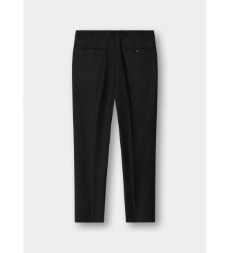 Hackett London Pantaloni semplici grigio scuro