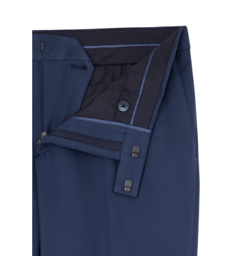 Hackett London Stretch-Cott-Hose blau