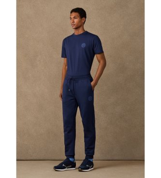Hackett London Spodnie dresowe H granatowe