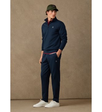 Hackett London Pantalon jogger en molleton avec logo marine