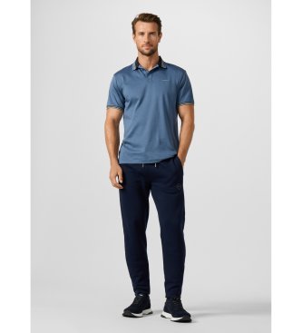 Hackett London Pantalone jogger in felpa con logo luxe blu marino