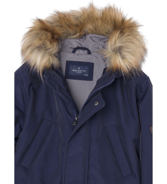 Hackett London Basic Parka marinebl