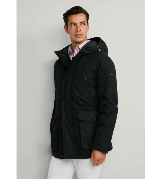 Hackett London Parka hbrida verde
