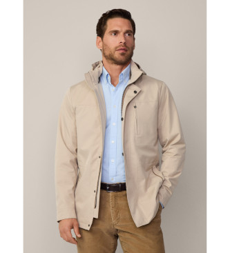 Hackett London Journey beige parkas