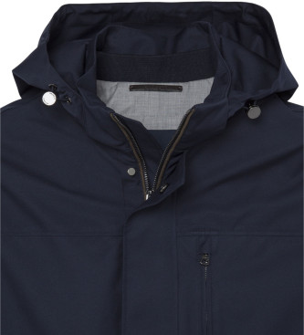 Hackett London Parka da viaggio blu scuro