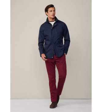 Hackett London Parka da viaggio blu scuro