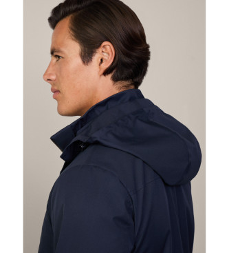 Hackett London Parka da viaggio blu scuro