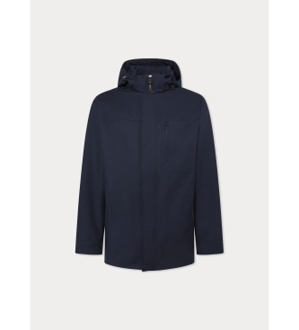 Hackett London Parka da viaggio blu scuro