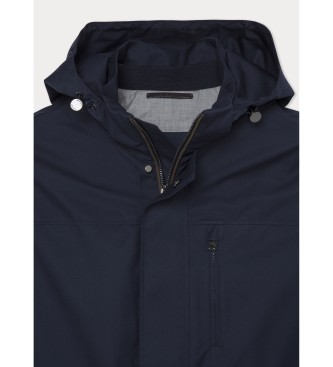 Hackett London Parka da viaggio blu scuro