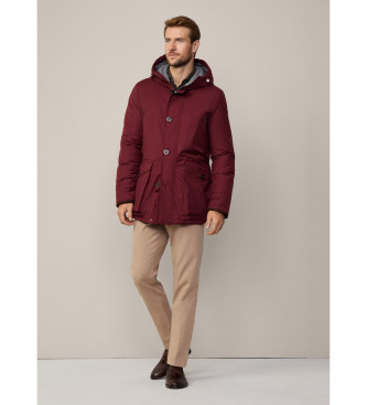 Hackett London Parka Lisa em castanho