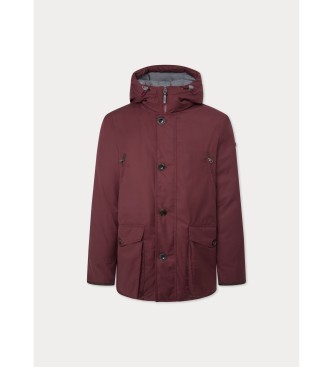 Hackett London Maroon Lisa Parka