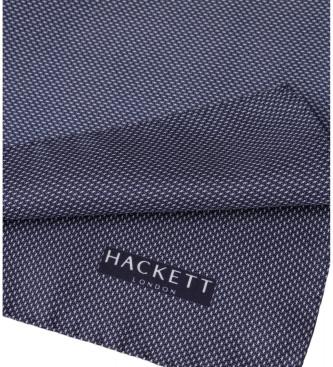 Hackett London Granatowy szalik Oxford