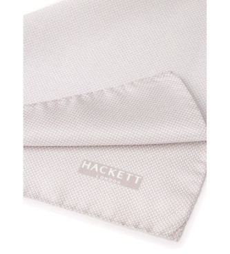 Hackett London Oxford Solid sjaal grijs