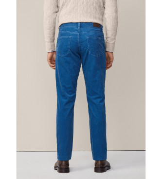 Hackett London Pantaln Pigment Cord pana azul