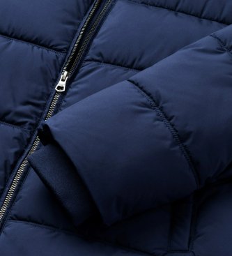 Hackett London Blaue gesteppte Daunenjacke