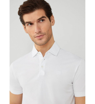 Hackett London Pima katoen polo wit