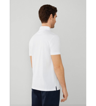 Hackett London Poloshirt i pimabomuld, hvid