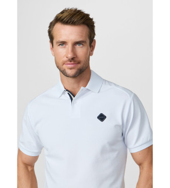 Hackett London Polo con logo fit cl�sico blanco