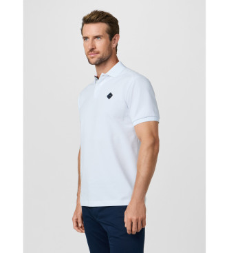Hackett London Polo con logo fit cl�sico blanco