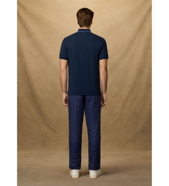 Hackett London Polo con n�mero fit cl�sico marino