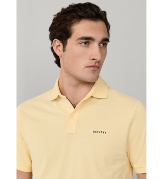 Hackett London Polo com corte de praia em amarelo cl�ssico