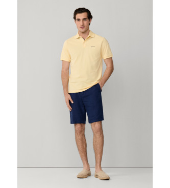 Hackett London Polo com corte de praia em amarelo cl�ssico