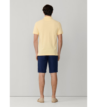 Hackett London Polo com corte de praia em amarelo cl�ssico