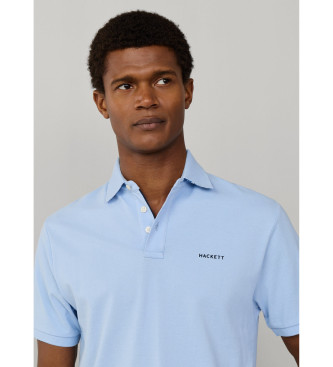 Hackett London Poloshirt mit Strandbesatz Passform klassisch blau