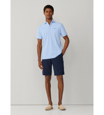 Hackett London Poloshirt mit Strandbesatz Passform klassisch blau