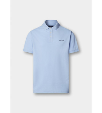 Hackett London Poloshirt mit Strandbesatz Passform klassisch blau