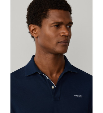 Hackett London Polo com corte de praia em azul-marinho cl�ssico